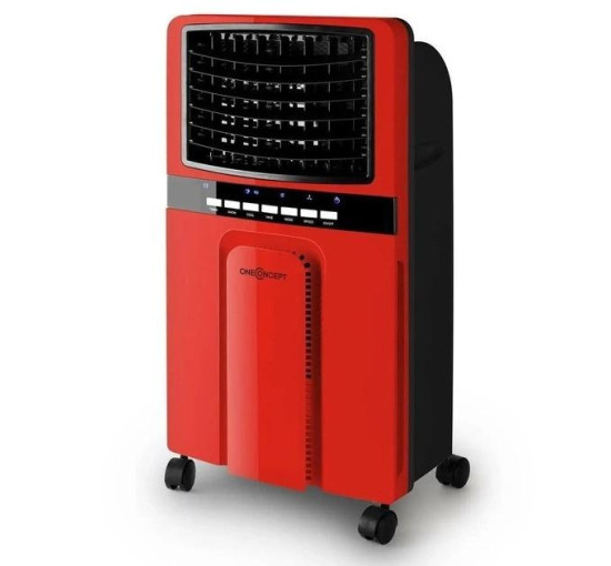 Портативный охладитель-вентилятор oneConcept Baltic Red 3-в-1 360 м³/ч 65 Вт, красный (10029737)