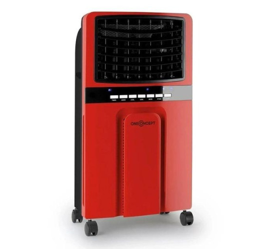 Портативный охладитель-вентилятор oneConcept Baltic Red 3-в-1 360 м³/ч 65 Вт, красный (10029737)