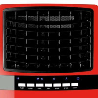 Портативный охладитель-вентилятор oneConcept Baltic Red 3-в-1 360 м³/ч 65 Вт, красный (10029737)