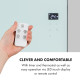 Розумний інфрачервоний обігрівач Klarstein Hot Spot Crystal Spotless Smart Wi-Fi 750 Вт (10035064)