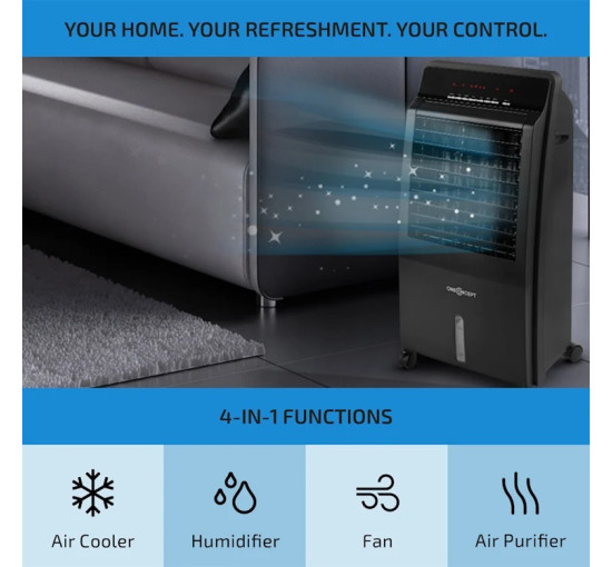 Портативный охладитель-вентилятор 4в1 OneConcept CTR-1 65 Вт, 8 л бак (10029736)