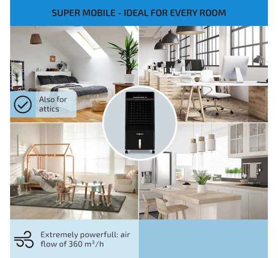 Портативный охладитель-вентилятор 4в1 OneConcept CTR-1 65 Вт, 8 л бак (10029736)