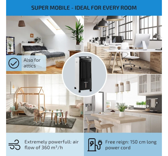 Портативный охладитель-вентилятор oneConcept MCH-1 v2 10029739