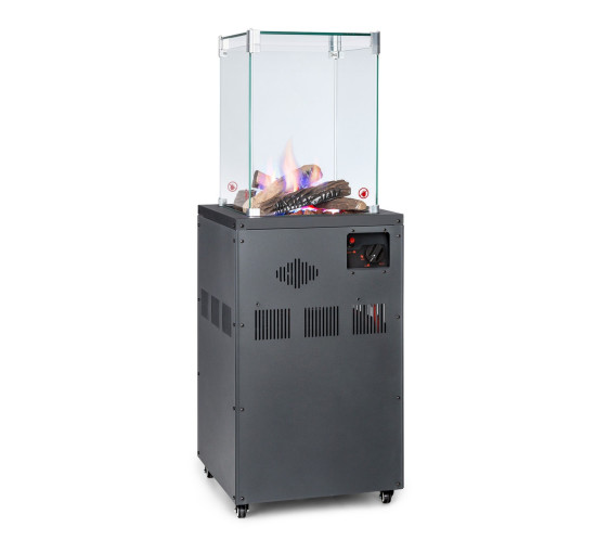 Газовий обігрівач Blumfeldt Flagranti Crystal View 8 кВт нержавіюча сталь (10035094)