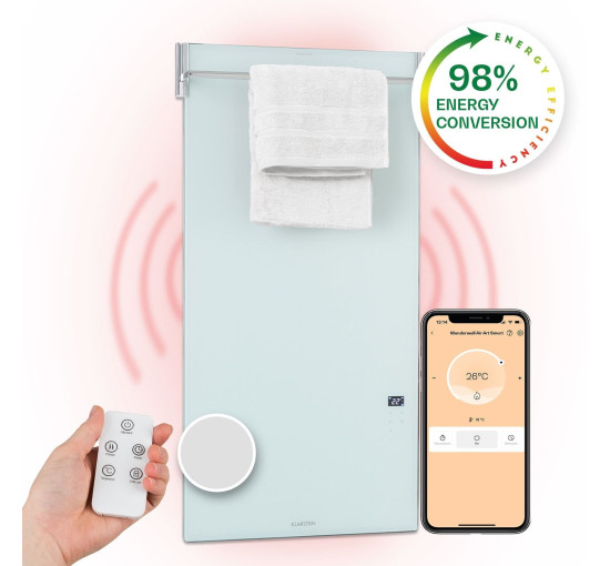 Розумний інфрачервоний обігрівач Klarstein Hot Spot Crystal Spotless Smart 10035064