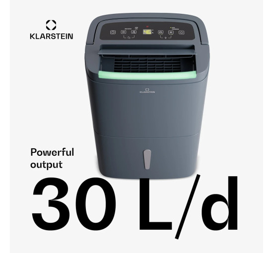 Портативный осушитель Klarstein DryFy Connect 30 Wi-Fi, 25-30 м², 30 л / сутки (10045539)