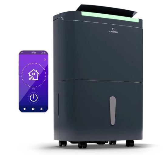 Портативный осушитель Klarstein DryFy Connect 30 Wi-Fi, 25-30 м², 30 л / сутки (10045539)
