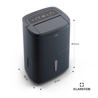 Портативний осушувач Klarstein DryFy Connect 30 Wi-Fi, 25-30 м², 30 л/добу (10045539)