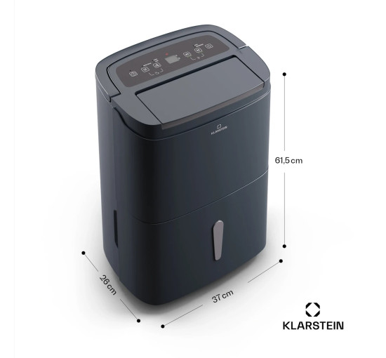 Портативный осушитель Klarstein DryFy Connect 30 Wi-Fi, 25-30 м², 30 л / сутки (10045539)