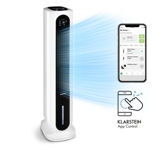 Вентилятор охолоджувач повітря Klarstein Polar Tower Smart до 45 м² (10035830)