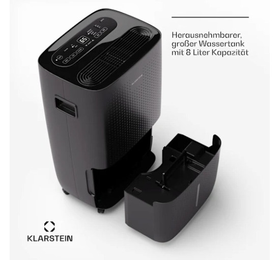 Компрессионный осушитель воздуха KLARSTEIN DryFy Connect 60, Wi-Fi 60 л/сутки 45-65 м2 (10045547)