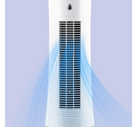 Вентилятор охолоджувач повітря та зволожувач Klarstein Skyscraper Ice Smart 4 в 1 Wifi, 210 м3/год, дистанційне керування, білий, 10040206 (my-5214) є дефект
