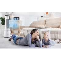 Вентилятор Klarstein Skyscraper Ice Smart 4 в 1 Wifi, 210 м3/ч, дистанционное управления белый (10040206)