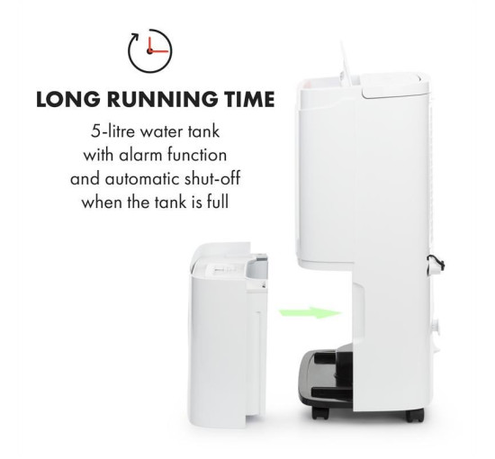 Компресійний осушувач повітря KLARSTEIN DryFy Connect 30 WiFi, 30 л/добу 18-20 м2 (10034433)