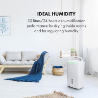 Компрессионный осушитель воздуха KLARSTEIN DryFy Connect 30 WiFi, 30 л/сутки 18-20 м2 (10034433)