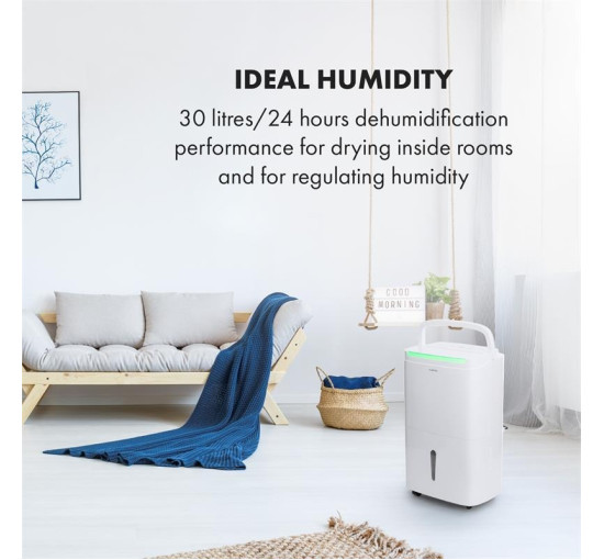 Компресійний осушувач повітря KLARSTEIN DryFy Connect 30 WiFi, 30 л/добу 18-20 м2 (10034433)