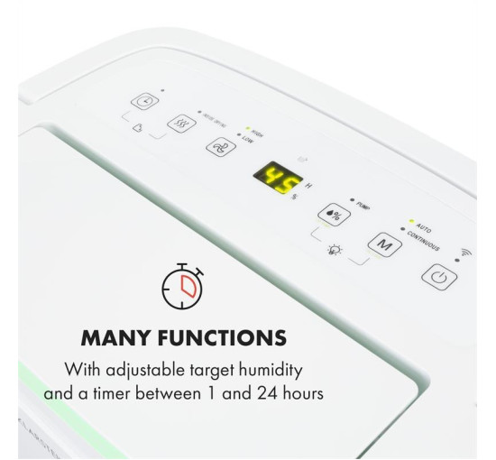 Компресійний осушувач повітря KLARSTEIN DryFy Connect 30 WiFi, 30 л/добу 18-20 м2 (10034433)