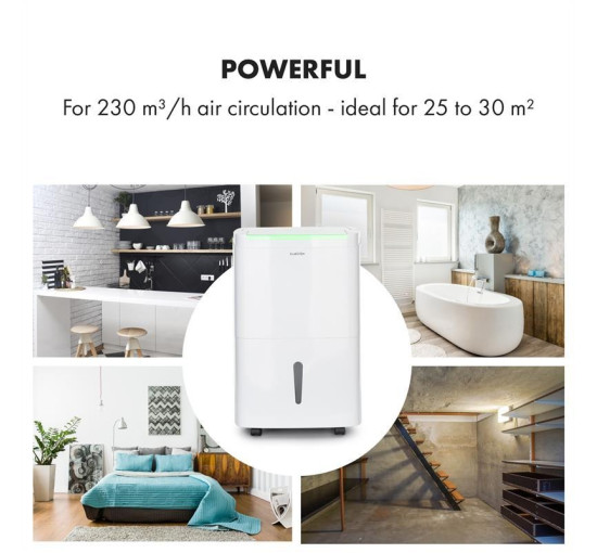 Компресійний осушувач повітря KLARSTEIN DryFy Connect 30 WiFi, 30 л/добу 18-20 м2 (10034433)