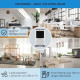 Портативный охладитель-вентилятор oneConcept MCH-2 3-в-1, 360 м³/год 65 Вт (10029741), имеет трещину на корпусе
