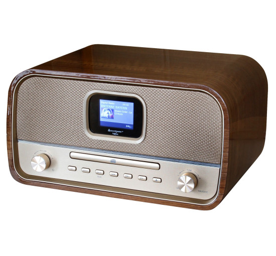 Музичний центр із DAB+/FM, CD/MP3, USB, Bluetooth, кольоровим дисплеєм Soundmaster DAB970BR1