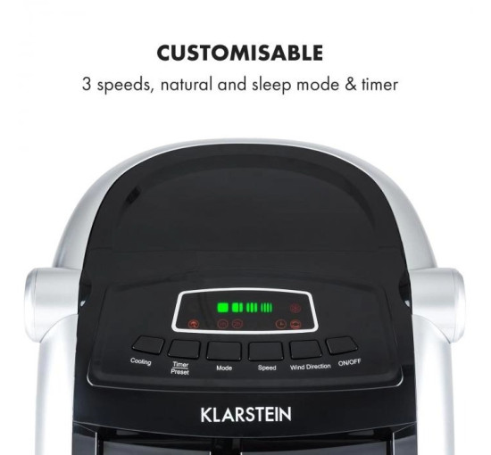 Мобильный кондиционер-вентилятор Klarstein Maxfresh 4 в 1 (10029394)