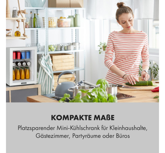 Мини-холодильник, мини-бар Klarstein Brooklyn 42, 42 л белый (10035227)