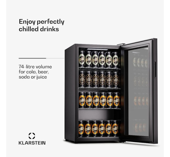 Портативный холодильник для напитков Klarstein Beersafe 74 Slim 10045534 УЦЕНКА