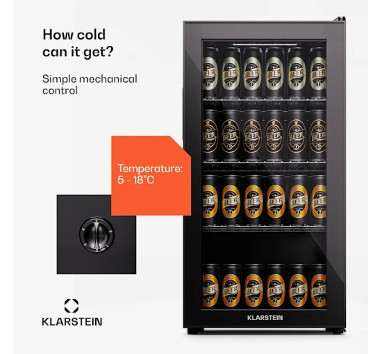 Портативный холодильник для напитков Klarstein Beersafe 74 Slim 10045534 УЦЕНКА