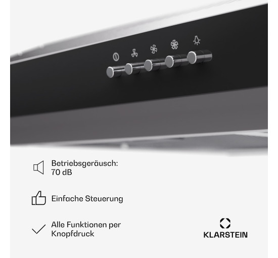 Кухонна витяжка Klarstein Contempo 60 см сірий (10045594)