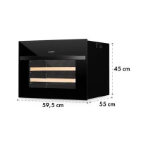 Винный встроенный холодильник на 51 л Klarstein Vinsider 24 Built-In Uno, черный (10034852)