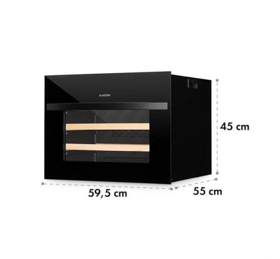 Винный встроенный холодильник на 51 л Klarstein Vinsider 24 Built-In Uno, черный (10034852)