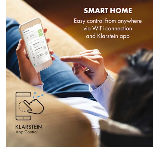 Мобільний кондиціонер Klarstein Pure Blizzard Smart 9k, 26-44 м² (10035808)