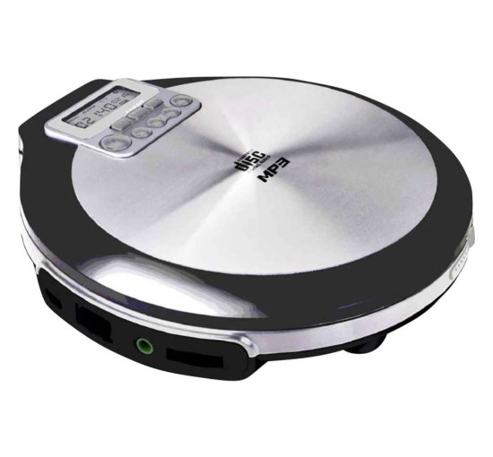 CD/MP3-плеєр Soundmaster CD9220 із зарядкою акумулятора, чорний-сірий