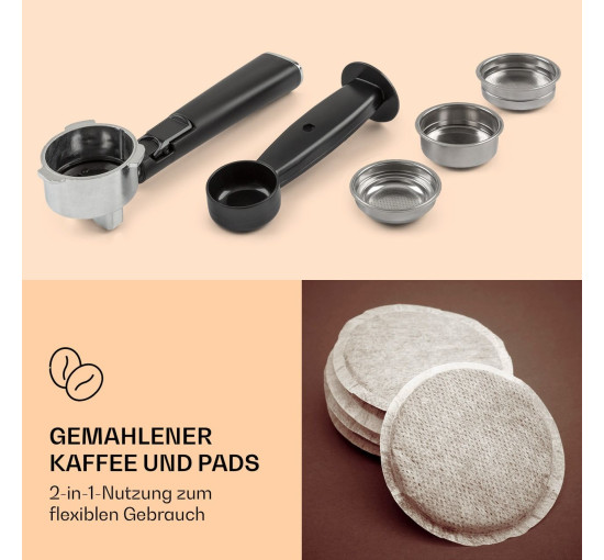 Кавомашина в ретро стилі Klarstein Gusto Classico 10035564-1 б/в