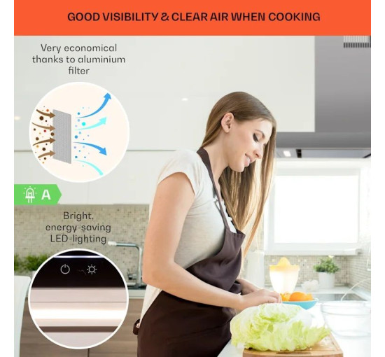 Кухонна витяжка Klarstein Alinea 90 10041172 Б/В