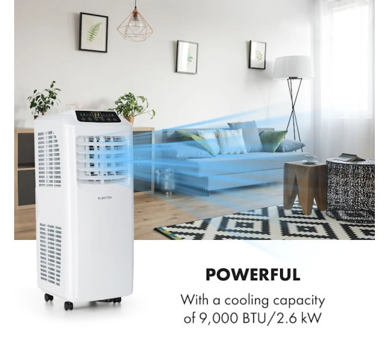 Мобильный кондиционер Klarstein Pure Blizzard Smart 9k, 26-44 м² 10035807 (my-5211) Уценка