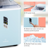 Льодогенератор Klarstein Albaron Bullet Ice, 12 кг/24 год, 1,5 л 120 Вт, блакитний (10040344)