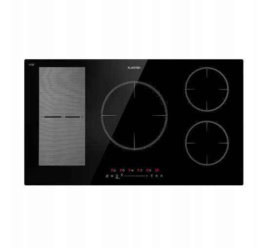 Індукційна варильна панель для кухні Klarstein Delicatessa 90 Flex 5 конфорок, чорний (10035181)