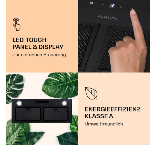 Вбудована кухонна витяжка Klarstein Paolo LED Touch 10033749
