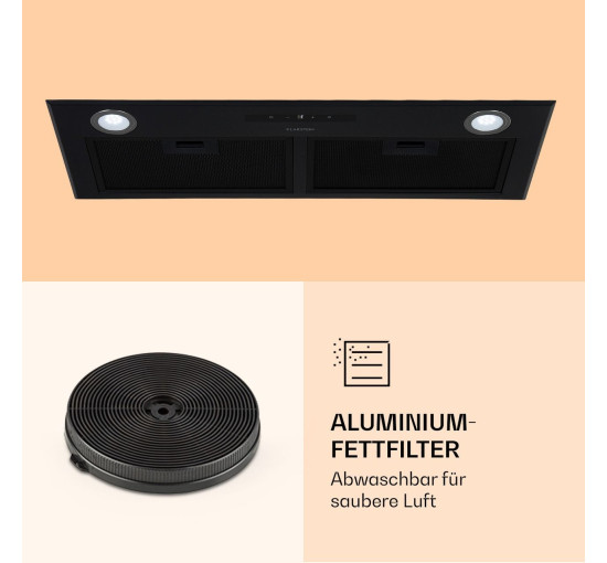 Вбудована кухонна витяжка Klarstein Paolo LED Touch 10033749