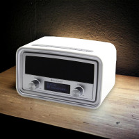Ретро-радио, часы Soundmaster UR190WE DAB+ FM с будильником (m57-1)