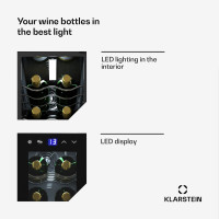 Винный холодильник Klarstein Shiraz 14 Slim Uno 10045300