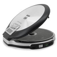 CD/MP3-плеєр Soundmaster CD9220 із зарядкою акумулятора, сріблястий