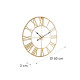 Часы настенные металлические Blumfeldt Queensway 60 см, золото (10039371)