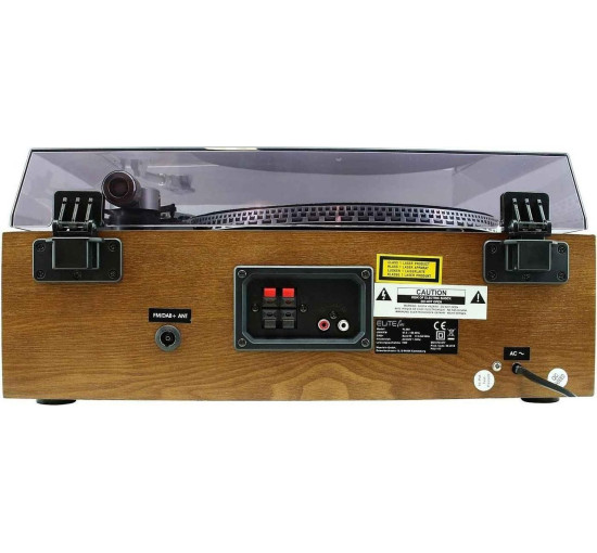 Виниловый проигрыватель в ретро стиле Soundmaster Elite line PL880 деревянный корпус с колонками