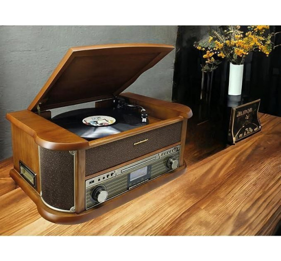 Програвач вінілу Soundmaster NR546BR Nostalgic Stereo DAB+/FM/CD/Bluetooth/USB