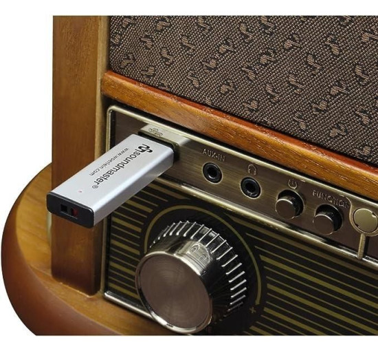 Програвач вінілу Soundmaster NR546BR Nostalgic Stereo DAB+/FM/CD/Bluetooth/USB