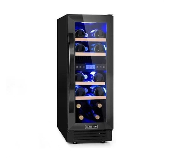 Встроенный винный холодильник двухзонный Klarstein Vinovilla 17 Built-In Duo 53л, 2-зонный, черный (10034154)