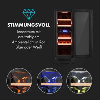 Встроенный винный холодильник двухзонный Klarstein Vinovilla 17 Built-In Duo 53л, 2-зонный, черный (10034154)
