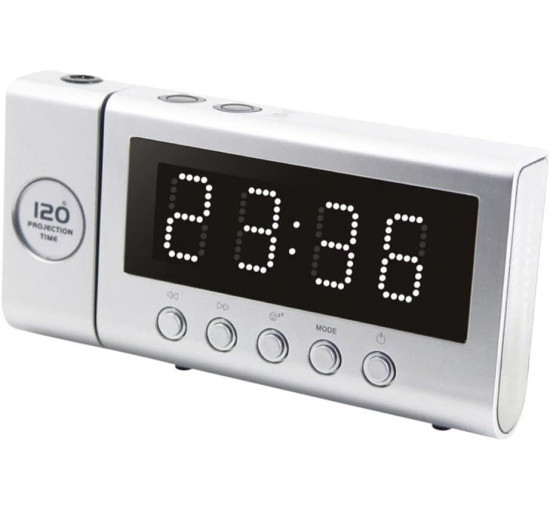 Радіо годинник з проекцією часу Soundmaster FUR6100SI - FM PLL